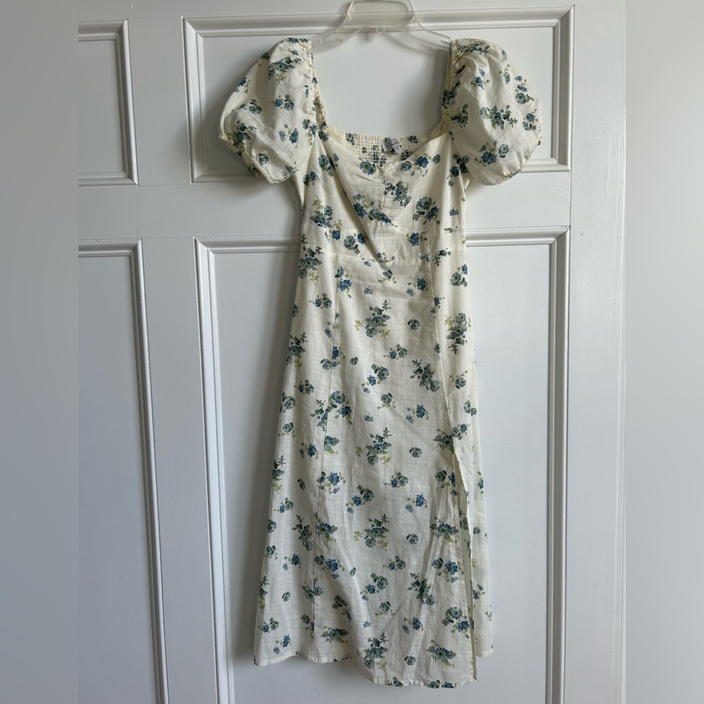 & Other Stories Linen like floral maxi dress - Picture 2 of 8